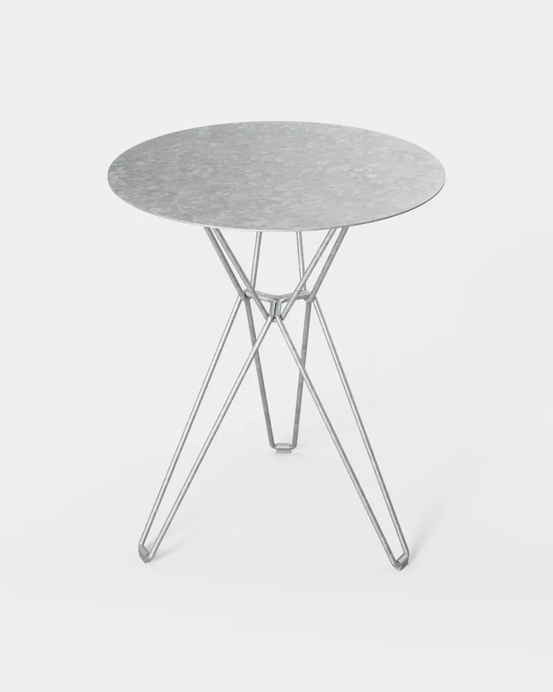 Tio Side Table H720 - HDG - D600 de Massproductions en Hot Dip Galvanised – photo du produit