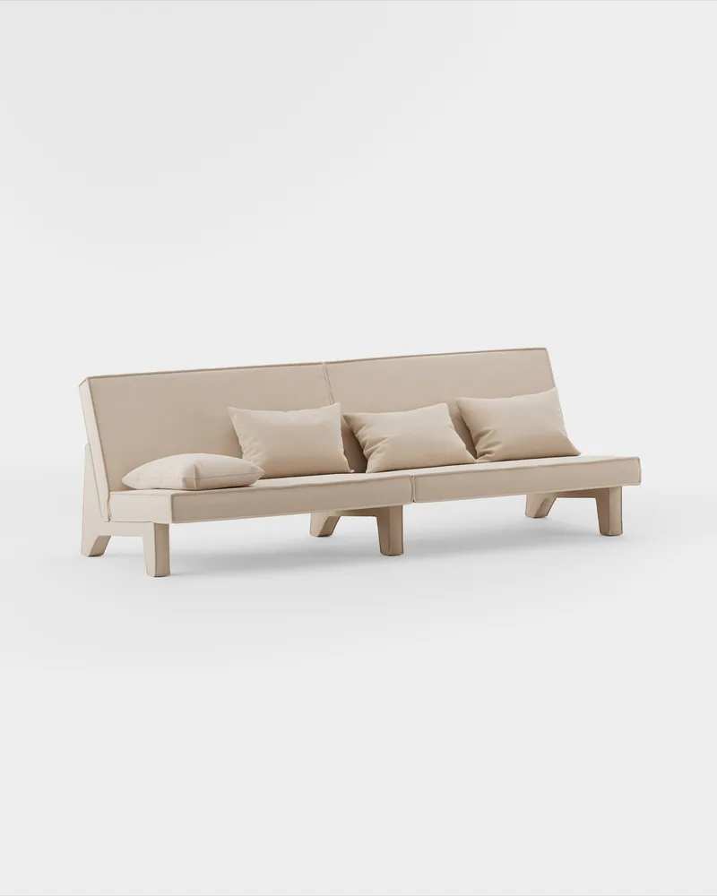 BAM! 4 Seater Sofa von Massproductions in Villa Nova – Atlantis 52 Alabaster – Produktfoto