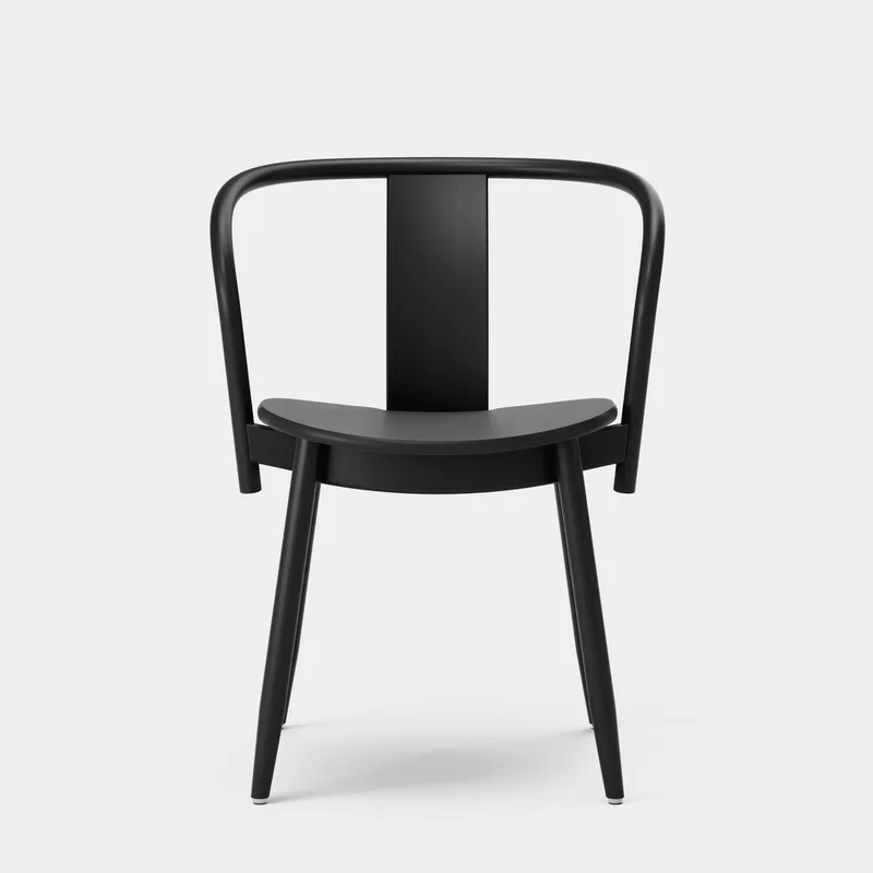 Icha Chair van Massproductions in Black Stained Beech – productfoto