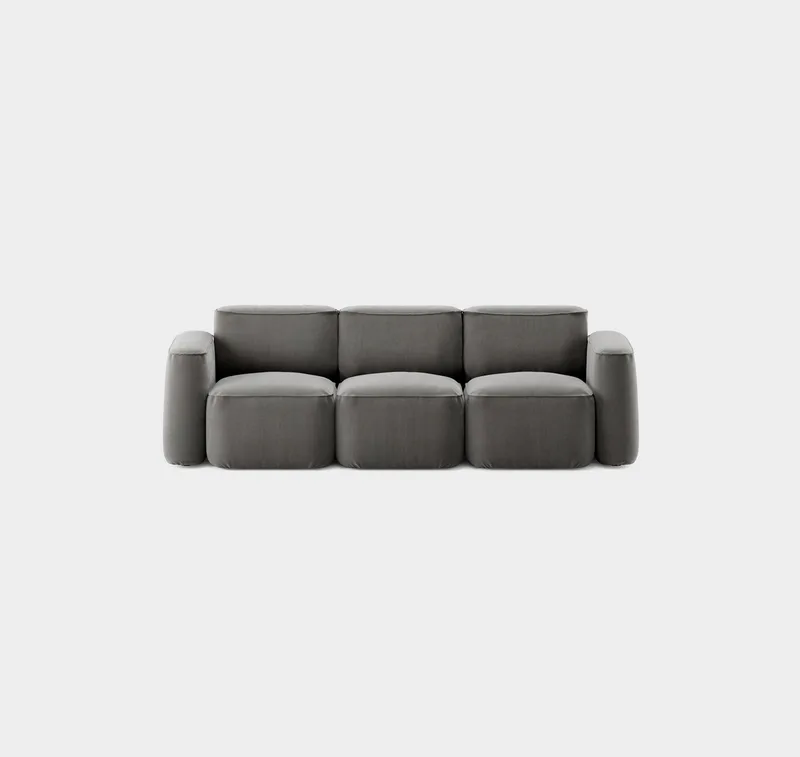 Patch 3-Seater Slim von Massproductions in Villa Nova – Atlantis 18 Mole – Produktfoto 2 von 2