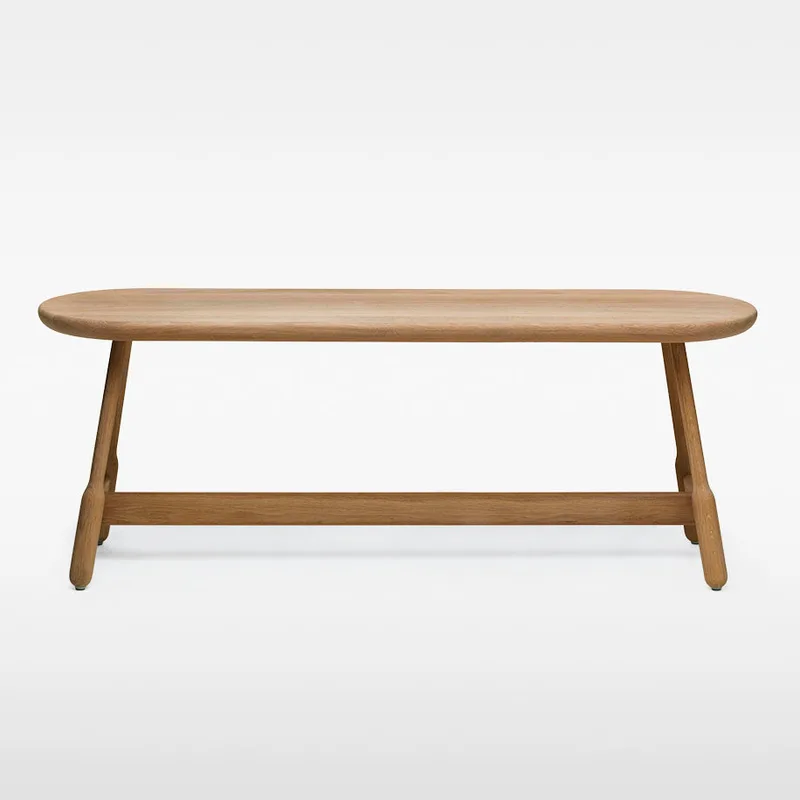 Albert Bench - L1600 by Massproductions in Natural Oak – product photo 3 of 3