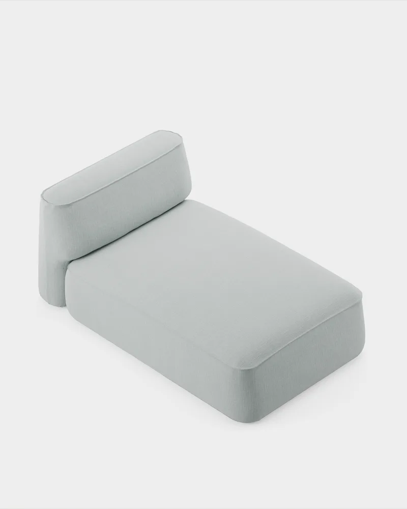 Patch Sofa System - Chaise default by Massproductions in Romo – Linara 253 Swedish Grey – product photo 2 of 2