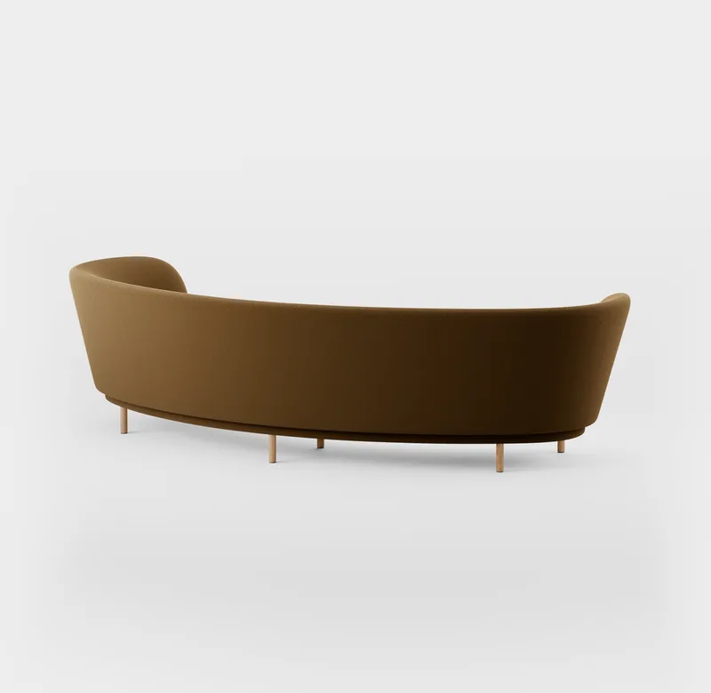 Dandy 4 Seater Sofa de Massproductions en Natural Oak/Kvadrat – Tonus 4 364 – photo du produit