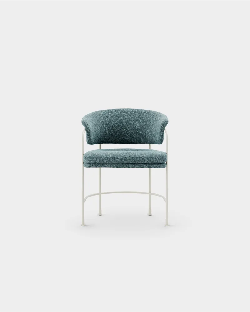 Astro Armchair van Massproductions in Kirkby Design – Spiral 06 Dragonfly, Ivory – productfoto