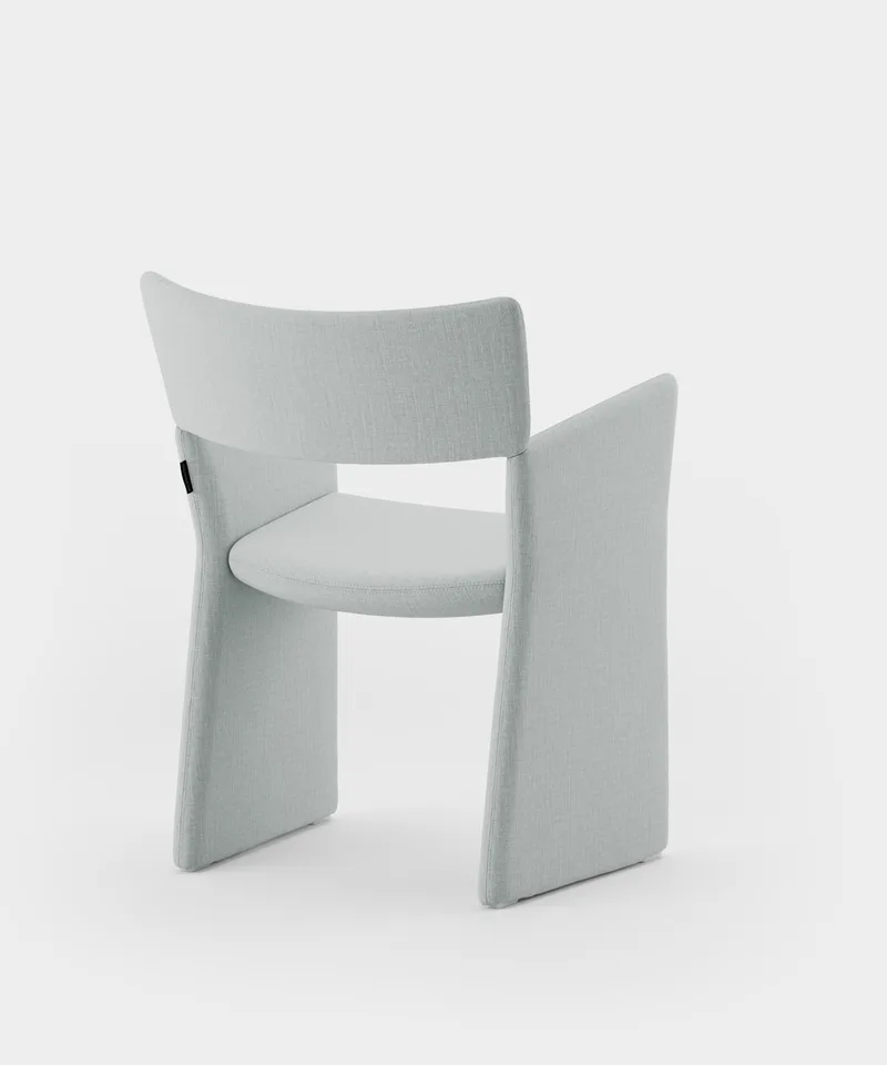 Crown Armchair by Massproductions in Romo – Linara 253 Swedish Grey – product photo