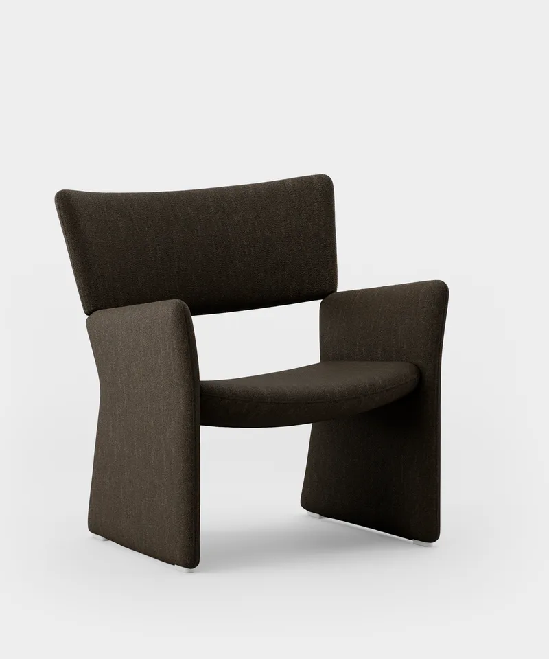 Crown Easy Chair by Massproductions in Sahco – Ecriture 380 – product photo