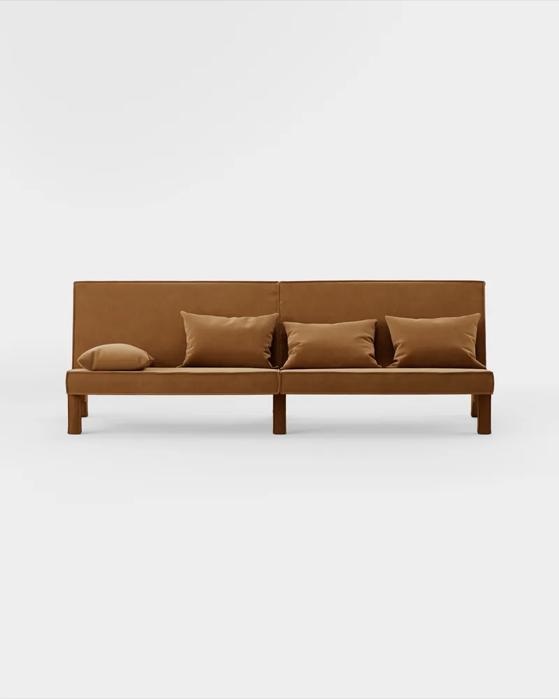 BAM! 4 Seater Sofa van Massproductions in Villa Nova – Atlantis 91 Cumin – productfoto