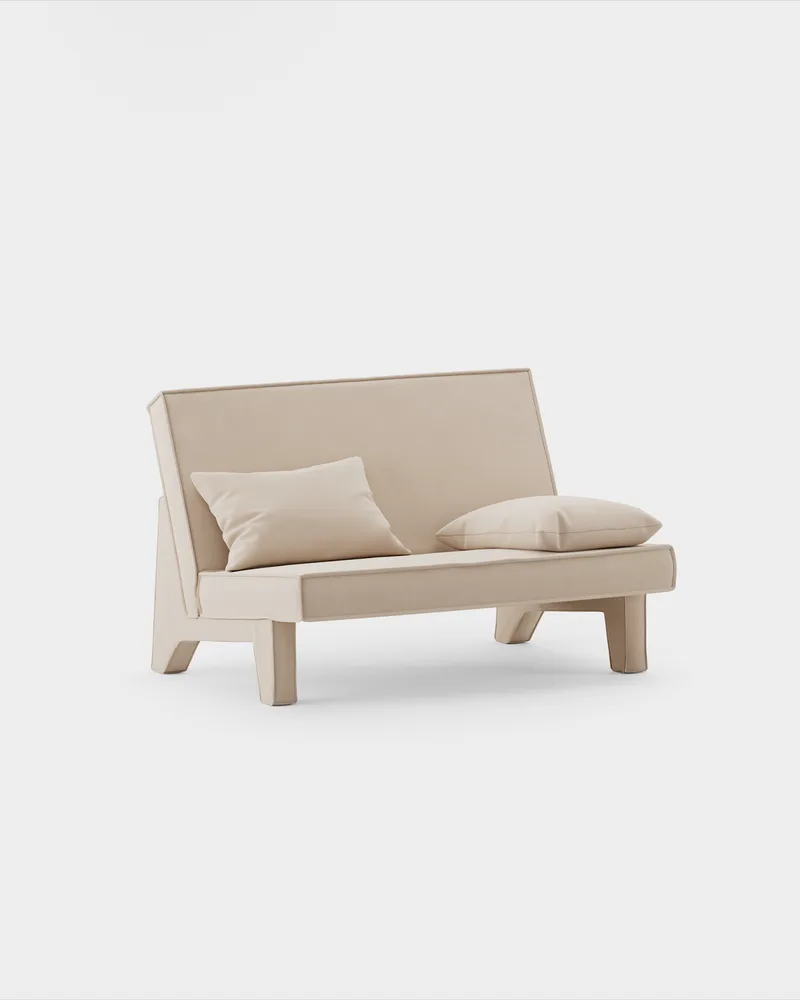 BAM! 2 Seater Sofa by Massproductions in Villa Nova – Atlantis 52 Alabaster – product photo