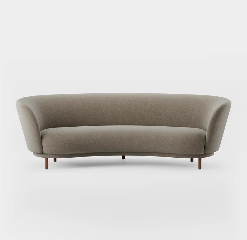 Dandy 3 Seater Sofa by Massproductions in Natural Oak/Kvadrat – Hallingdal 65 220 – product photo