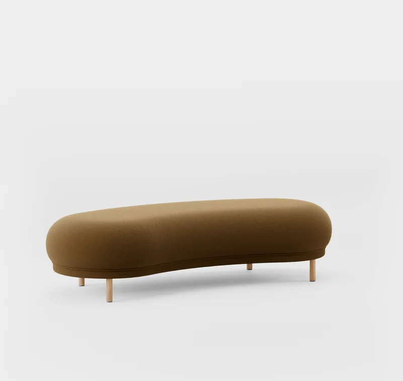Dandy Ottoman von Massproductions in Natural Oak/Kvadrat – Tonus 4 364 – Produktfoto