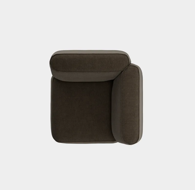Patch Sofa System - Corner van Massproductions in Romo – Linara 90 Espresso – productfoto
