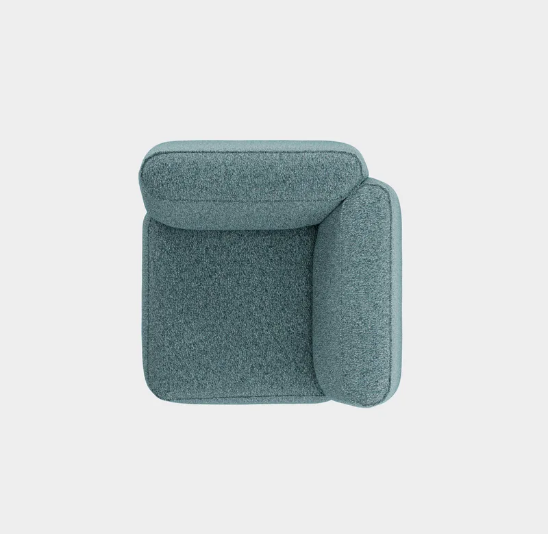 Patch Sofa System - Corner by Massproductions in Kirkby Design – Spiral 06 Dragonfly – product photo
