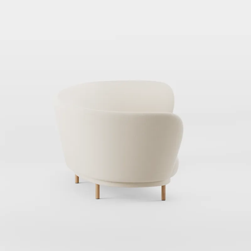 Dandy 3 Seater Sofa von Massproductions in Natural Oak/Kvadrat – Tonus 4 100 – Produktfoto