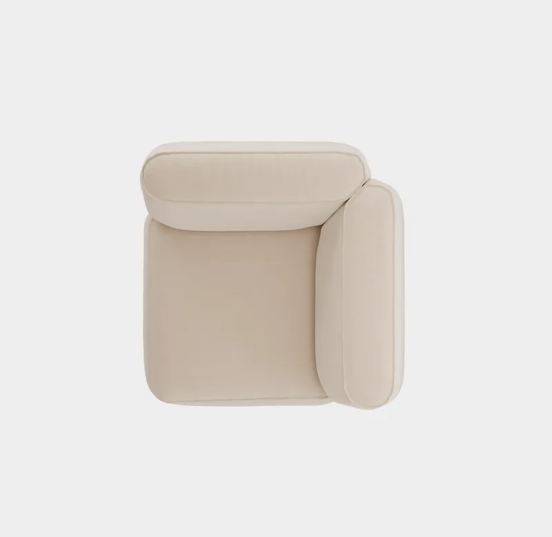 Patch Sofa System - Corner van Massproductions in Villa Nova – Atlantis 52 Alabaster – productfoto