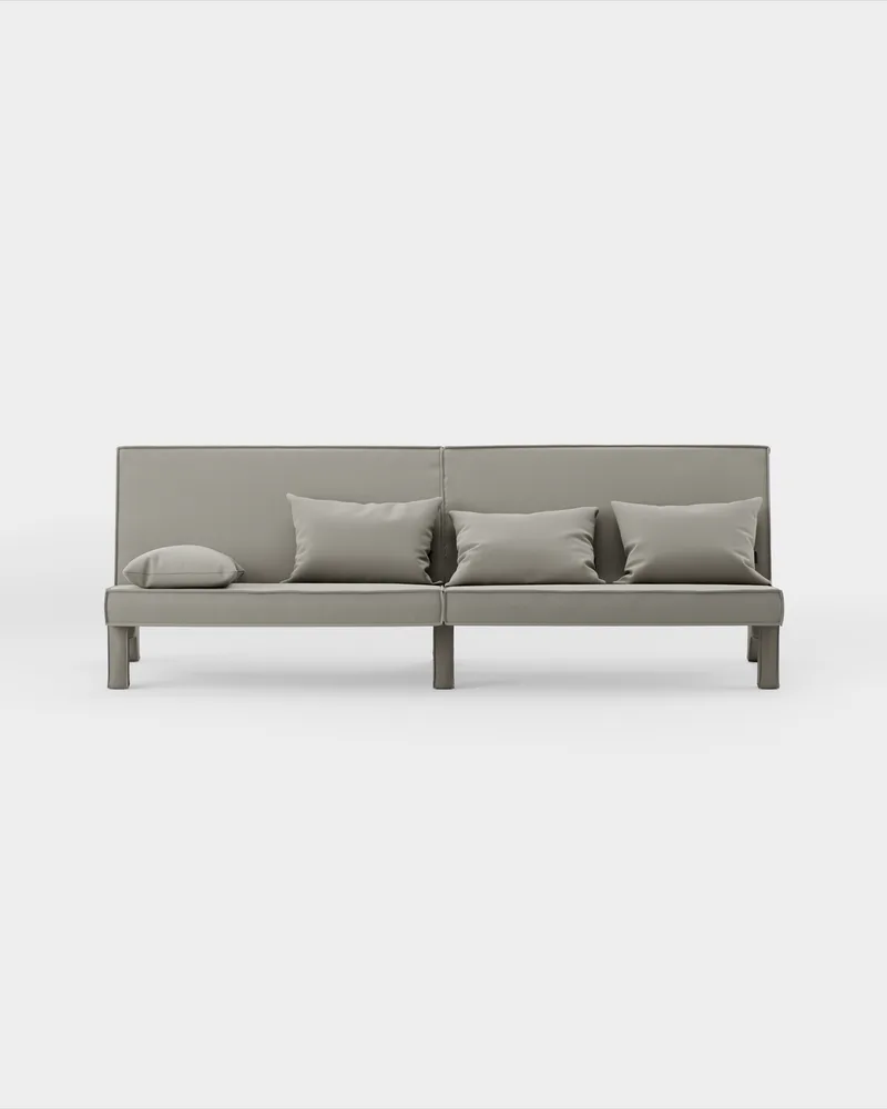 BAM! 4 Seater Sofa van Massproductions in Kirkby Design – Smooth III 87 Gris – productfoto