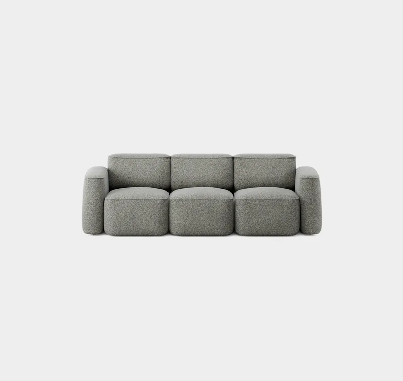 Patch 3-Seater Slim by Massproductions in Kirkby Design – Spiral 23 Monochrome – product photo 2 of 2