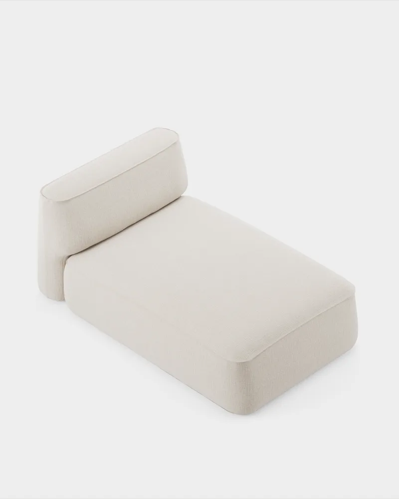 Patch Sofa System - Chaise open van Massproductions in Romo – Linara 05 Porridge, Chaise open (R) – productfoto