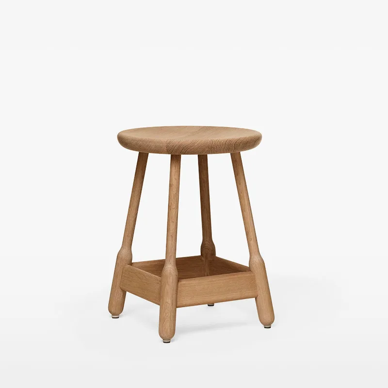 Albert Stool H500 by Massproductions in Natural Oak – product photo