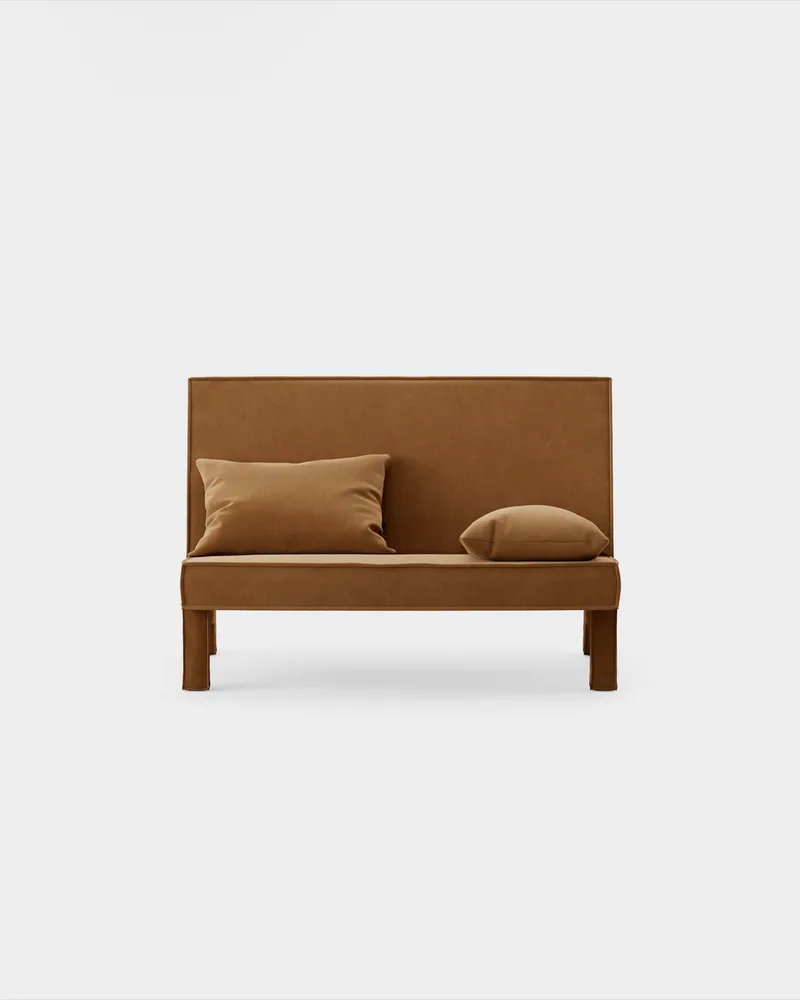 BAM! 2 Seater Sofa von Massproductions in Villa Nova – Atlantis 91 Cumin – Produktfoto