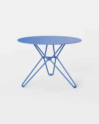 Tio Side Table H420 - D600 by Massproductions in Overseas Blue 31 – product photo 2 of 2