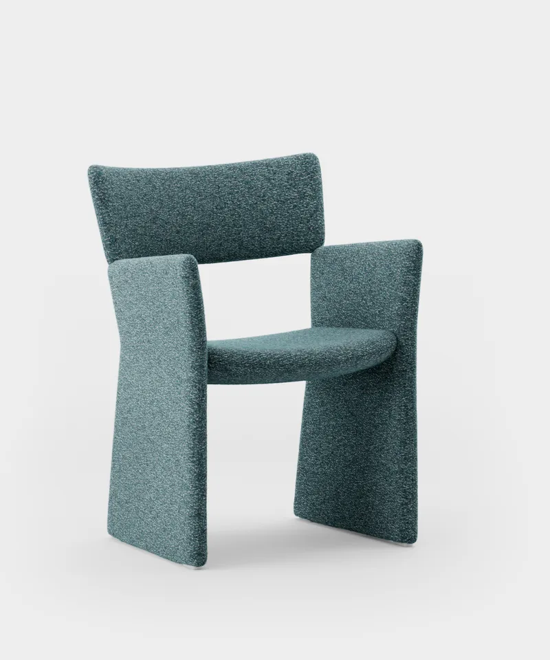 Crown Armchair by Massproductions in Kirkby Design – Spiral 06 Dragonfly – product photo