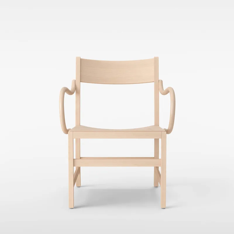 Waiter XL Easy Chair by Massproductions in Natural Beech – product photo