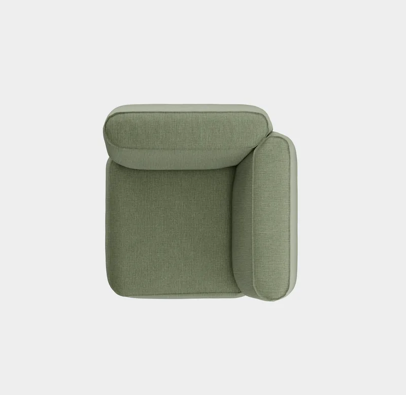 Patch Sofa System - Corner van Massproductions in Romo – Linara 100 Tarragon – productfoto