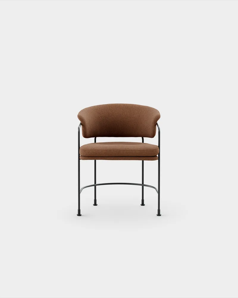Astro Armchair van Massproductions in Sahco – Nalia – 380, Black – productfoto