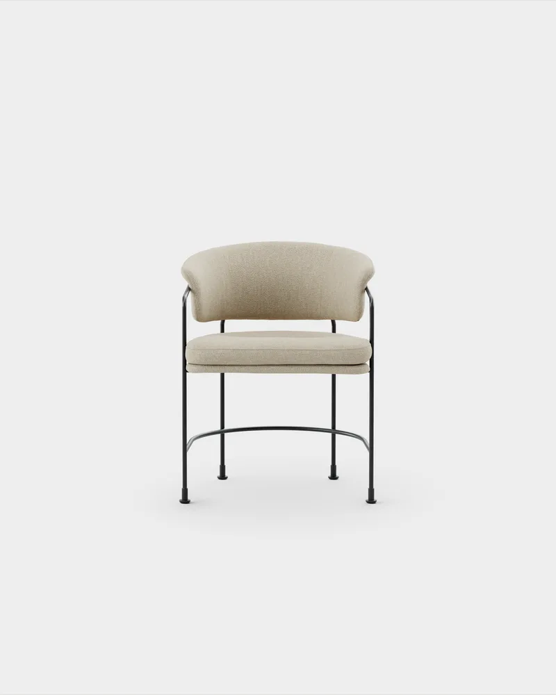 Astro Armchair van Massproductions in Sahco – Ecriture 240, Black – productfoto