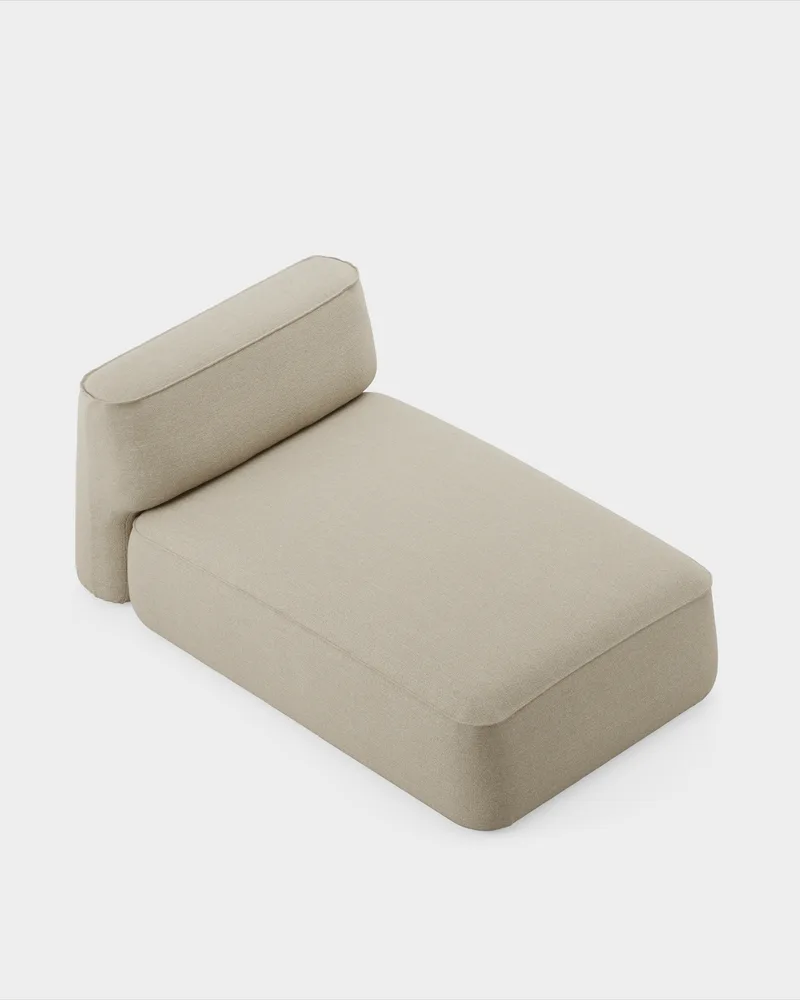 Patch Sofa System - Chaise open by Massproductions in Sahco – Ecriture 240, Chaise open (R) – product photo