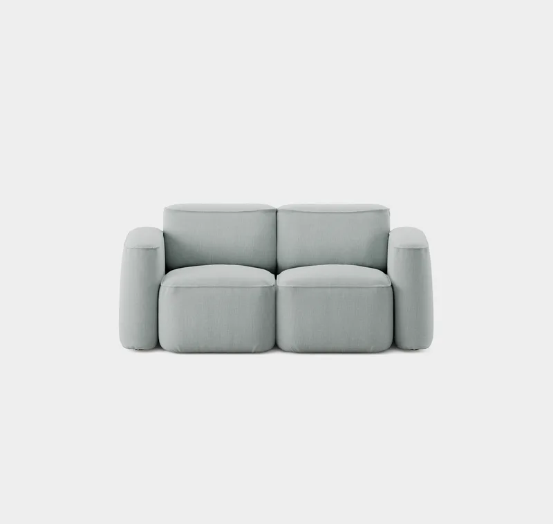 Patch 2-Seater Slim by Massproductions in Romo – Linara 253 Swedish Grey – product photo 2 of 2
