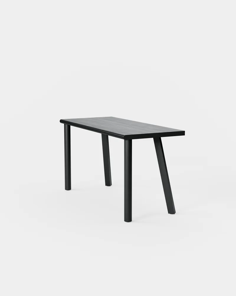 Homework Desk by Massproductions in Black Stained Ash – product photo