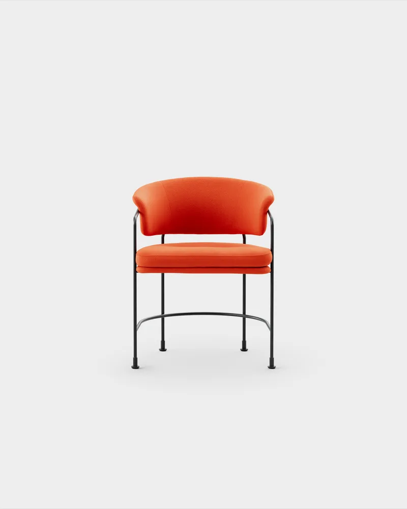 Astro Armchair by Massproductions in Kvadrat – Vidar 4 0542, Black – product photo