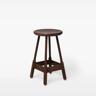Albert Bar Stool H650 by Massproductions in Walnut Stained Beech – product photo 4 of 4