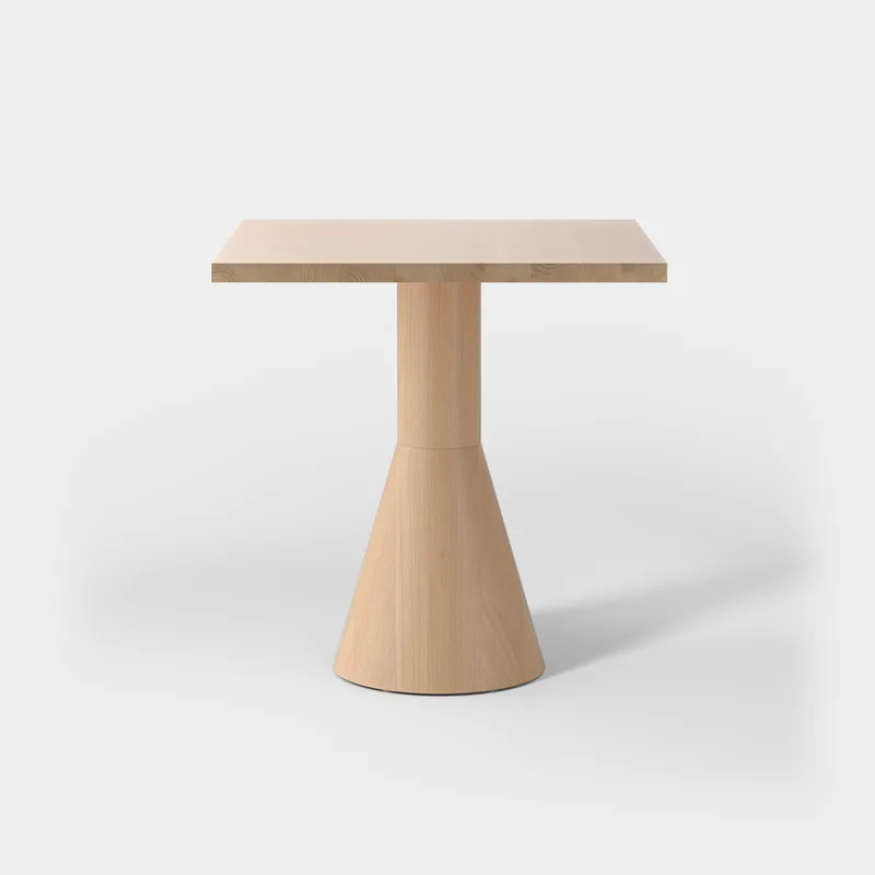 Draft Dining Table 680x680 van Massproductions in Natural Beech – productfoto