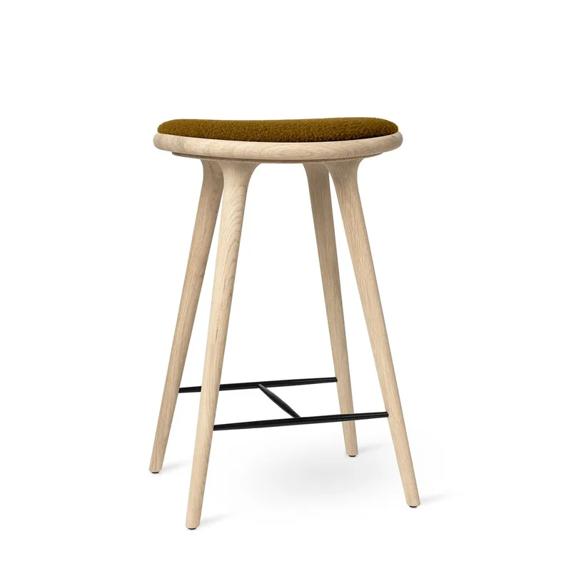 High Stool de Mater en Soaped Oak w. Baru 0450, 69 cm – photo du produit