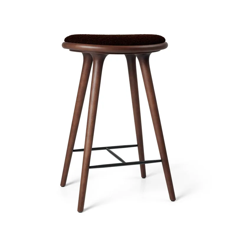 High Stool de Mater en Brown Beech w. Kvadrat Baru 0390, 69 cm – photo du produit