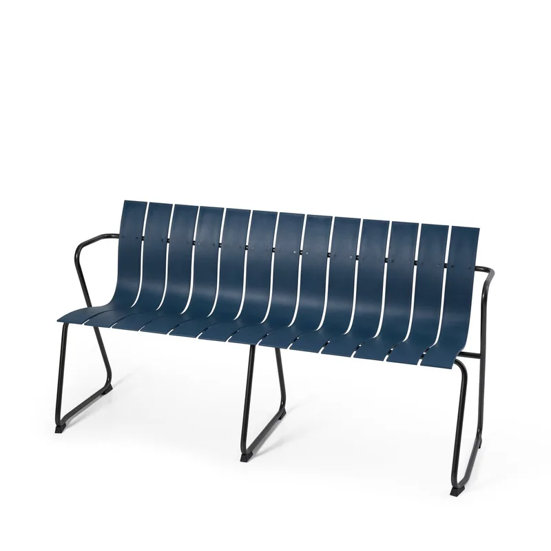Ocean Bench van Mater in Dusty Blue – productfoto