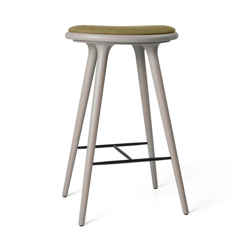 High Stool de Mater en Grey Beech w. Kvadrat Clay 0017, 74 cm – photo du produit