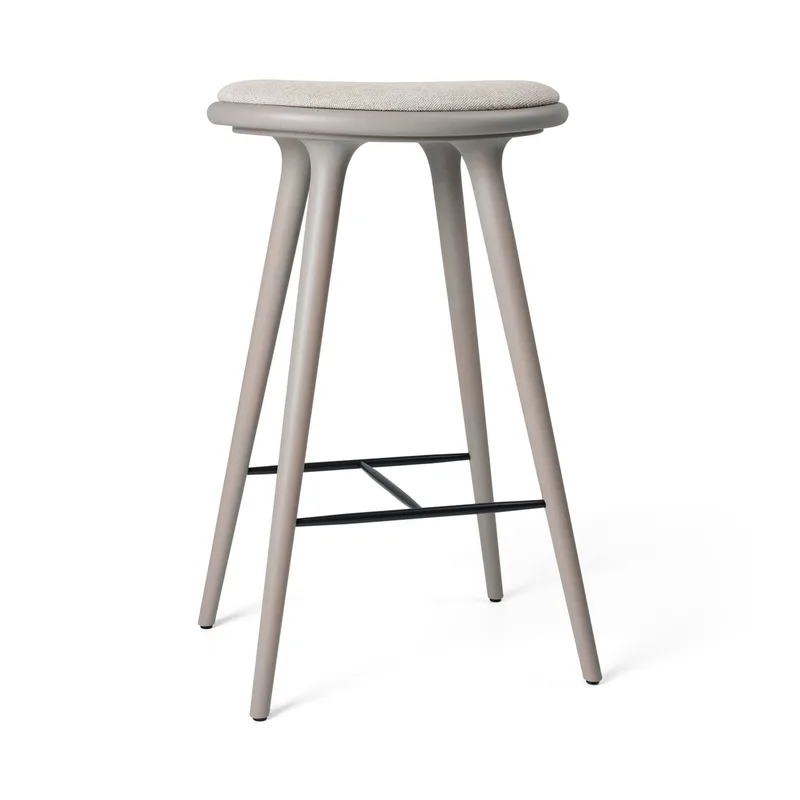 High Stool de Mater en Grey Beech w. Kvadrat Clay 0012, 74 cm – photo du produit