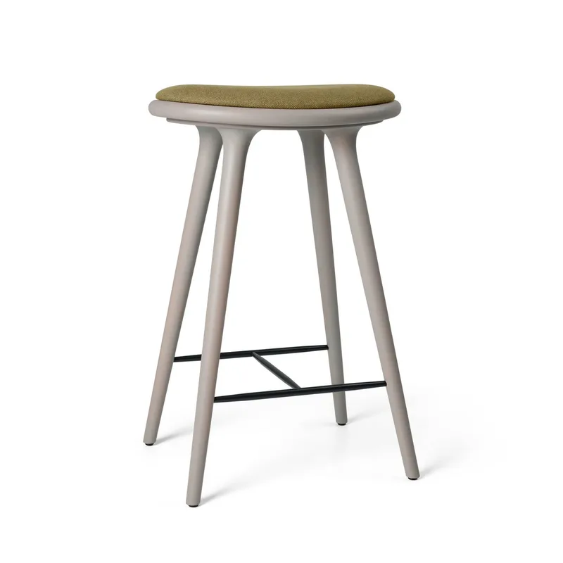 High Stool de Mater en Grey Beech w. Kvadrat Clay 0017, 69 cm – photo du produit