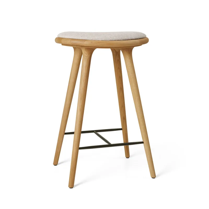 High Stool de Mater en Oiled Oak w. Clay 0012, 69 cm – photo du produit