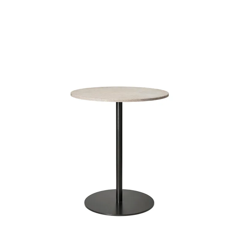 Mater Café Table by Mater in Wood Waste Grey, H 71,6 cm, Ø 60 cm – product photo