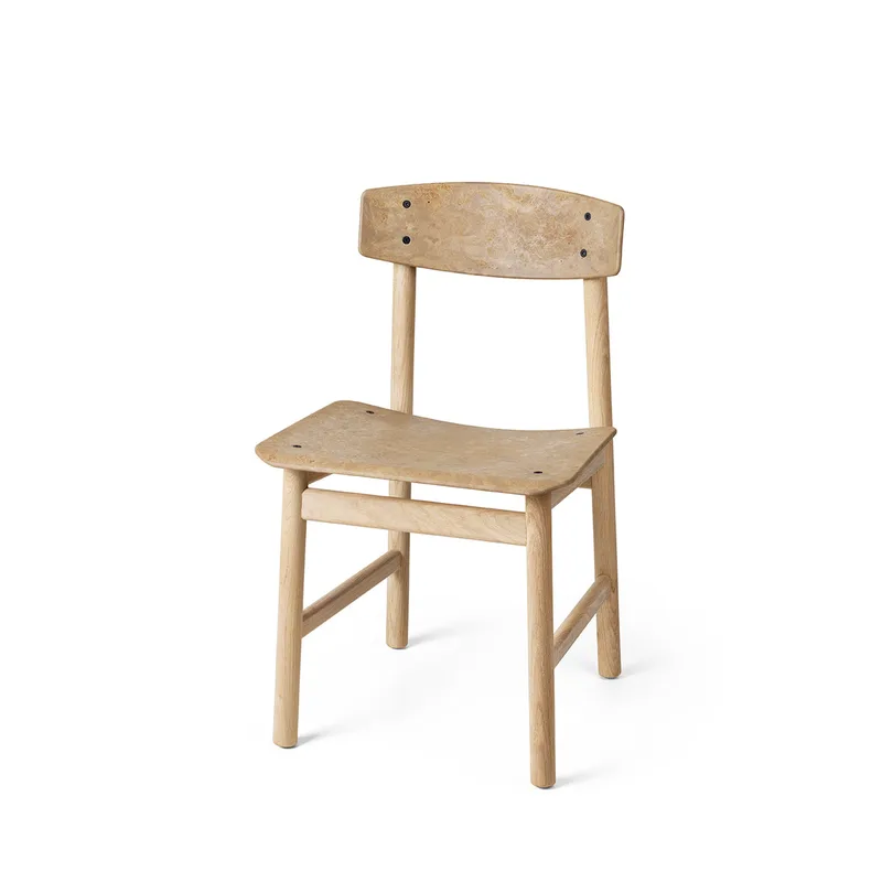 Conscious Chair 3162 by Mater in Soaped Oak and Coffee Waste Light – product photo