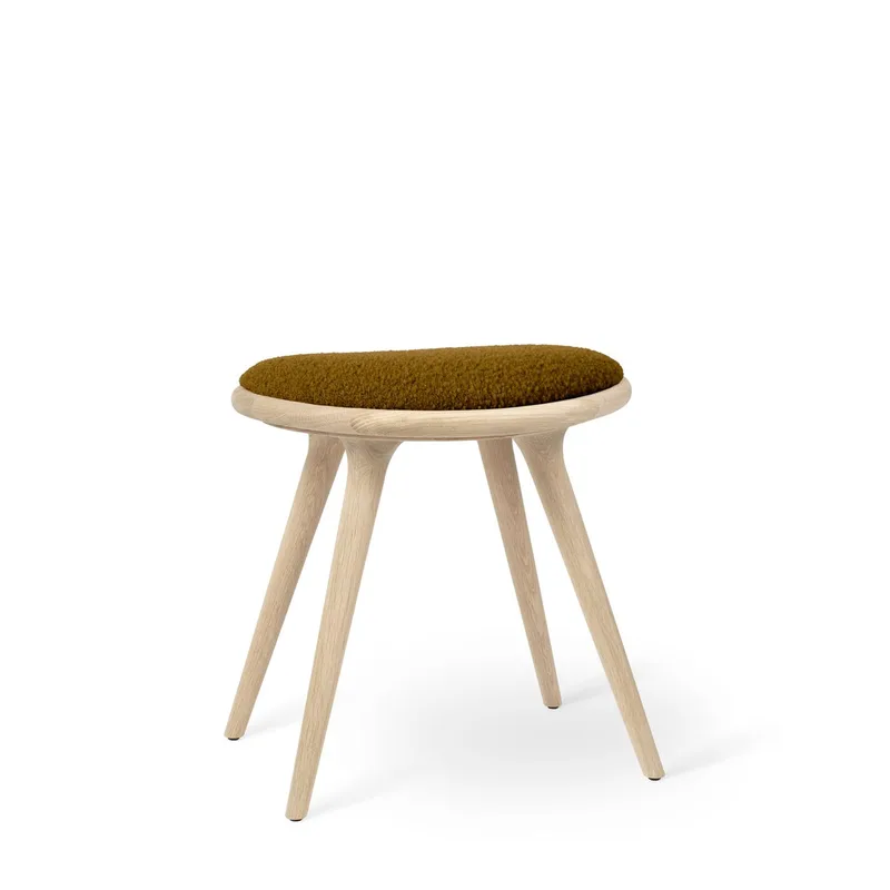 Low Stool von Mater in Matt Oak w. Kvadrat Baru 0450, 47 cm – Produktfoto
