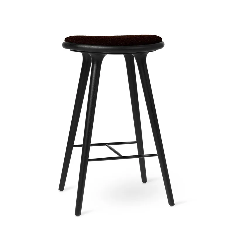 High Stool de Mater en Black Oak w. Baru 0390, 74 cm – photo du produit