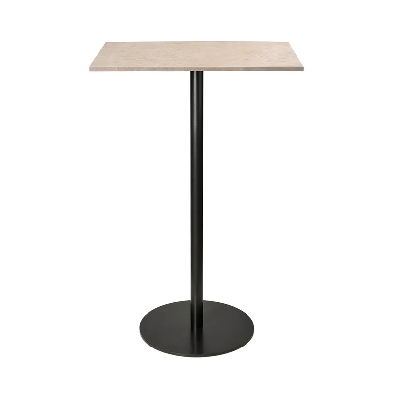 Mater Bar Table van Mater in Coffee Waste Light, H 106,6 cm, 60 × 70 cm – productfoto
