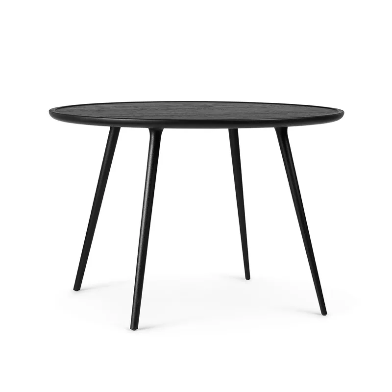 Accent Dining Table by Mater in Black Stain Lacquered Oak, Ø 110 – product photo