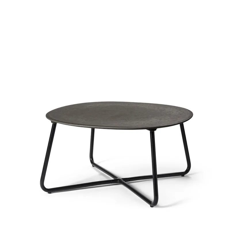 Lily Lounge Table von Mater in Ø 60 cm, Coffee Waste Black – Produktfoto 2 von 2