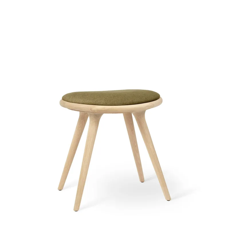 Low Stool by Mater in Soaped Oak w. Kvadrat Clay 0017, 47 cm – product photo
